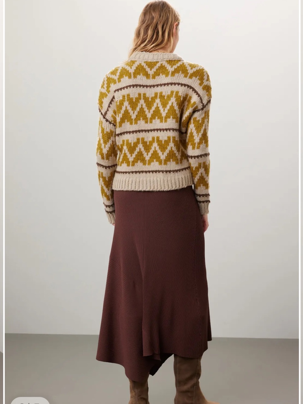 THE GREAT. The Folk Pullover in Earthtone - Picture 6 of 10